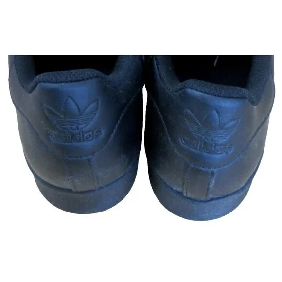 Adidas Men's Superstar Leather Shoes Core Triple Black Sizes NIB EG4957 - Picture 5 of 5